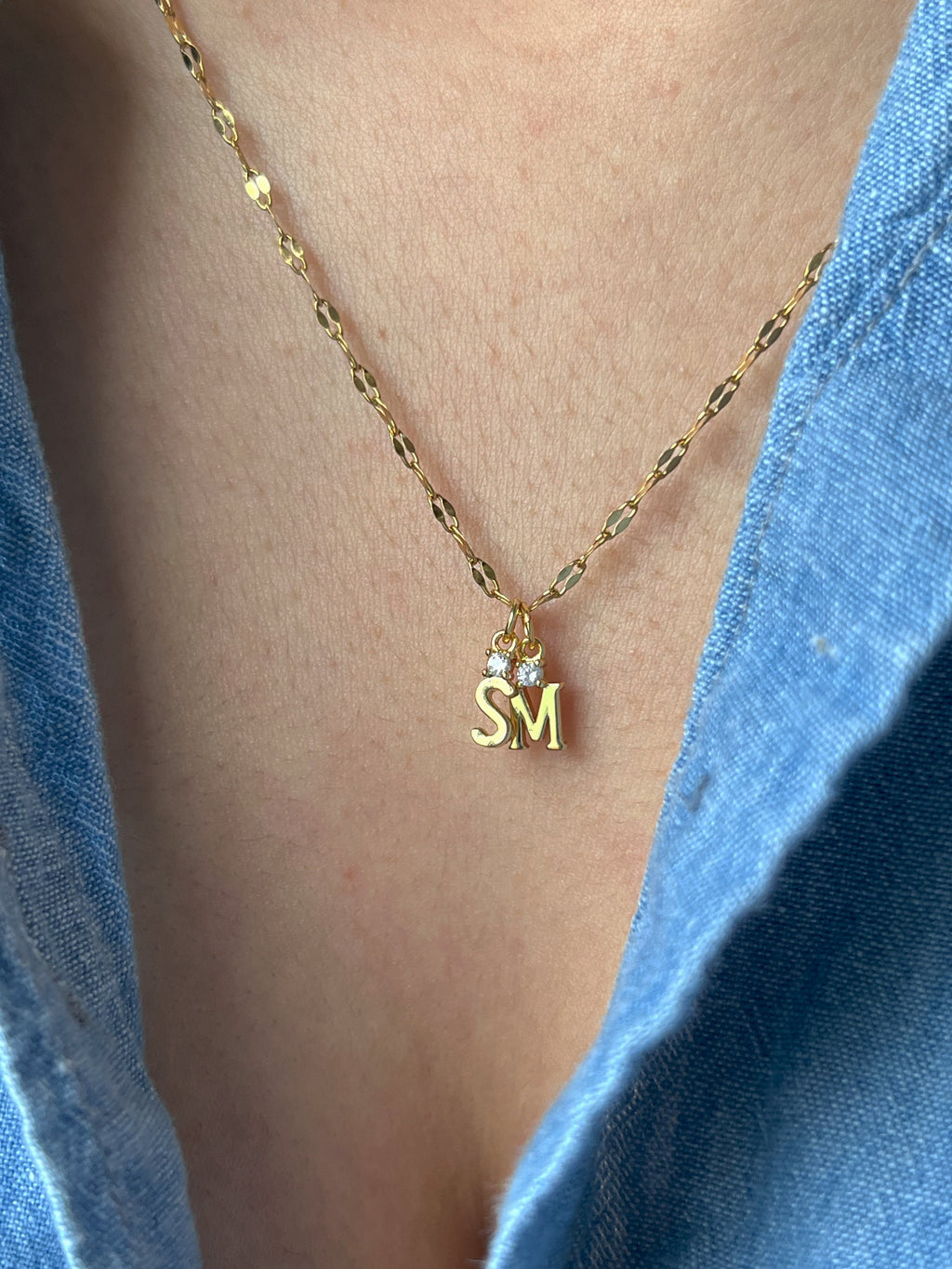 Initial Charm Necklace